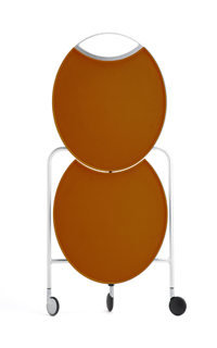 折叠移动桌折叠主视图棕色