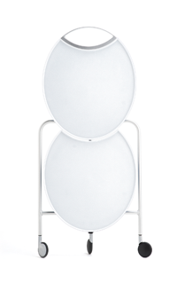 折叠移动桌折叠主视图白色