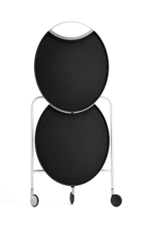 折叠移动桌折叠主视图黑色