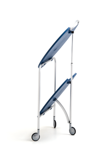 折叠移动桌半折叠侧面视图