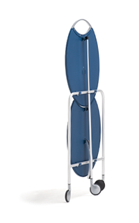 折叠移动桌折叠侧面视图