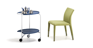 折叠移动桌生活场景图（咖啡）