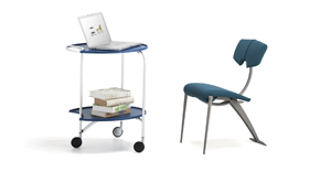 折叠移动桌生活场景图（办公）